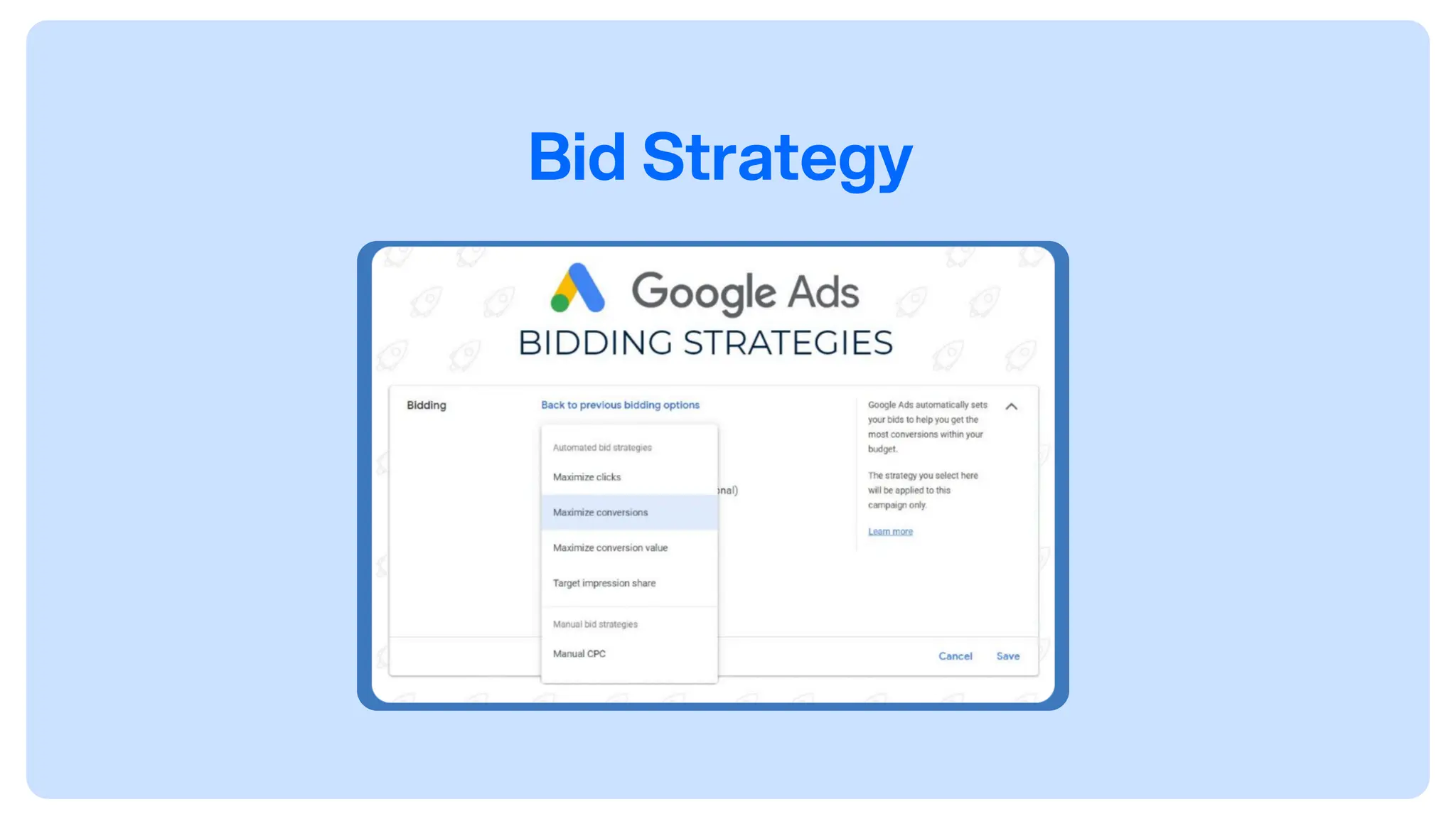 Bid Strategy
 