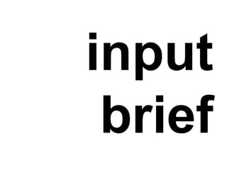 input
 brief
 