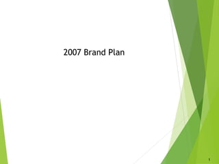 1
2007 Brand Plan
 