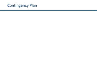 Contingency Plan
 
