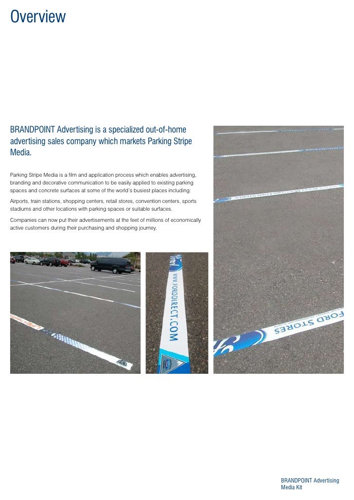 Brandpoint Advertising Parking Stripe Media Kit English