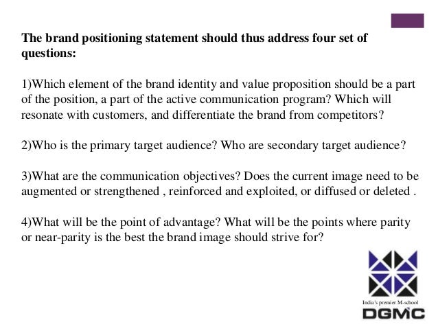 Brand positioning