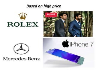 Based on high price
 