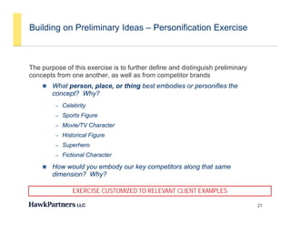 Building on Preliminary Ideas – Personification Exercise



The purpose of this exercise is to further define and distingu...