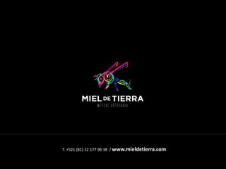T. +521 (81) 12 177 96 38 / www.mieldetierra.com
 