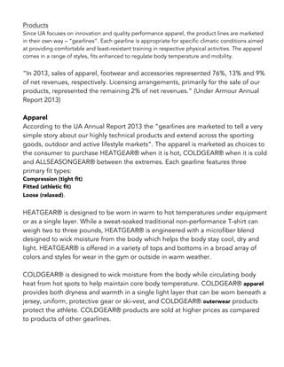 under armour cold gear temperature range