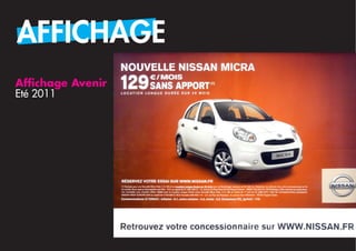 AFFICHAGE
Affichage Avenir
Eté 2011
 