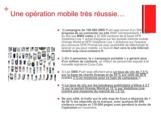 Spot radio et surtout… les NTICSpot radio :Courts, même slogan TV et affichageDiffusion radios jeunes comme: NTIC: mobile et internet avant les autres médias « traditionnels » (Agence Wieden & Kennedy)