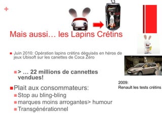 Coca Zéro rencontre aussi les étudiants d’universités…Coca-Cola et l'agence Stella (groupe Publicis Dialog) Promouvoir Coca-Cola ZéroLe principe de la manifestation A la sortie des coursManifestants avec des pancartes accrocheuses« des révisions avec Zéro exams »« des cours avec Zéro stress » Distribution échantillons Coca-Cola Zéro
