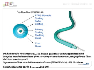 
    PTFE Blowable
    Coating
    Buffer
    Coating

    Primary
    Coating
    Cladding
    Glass

    Core
    Glass
 