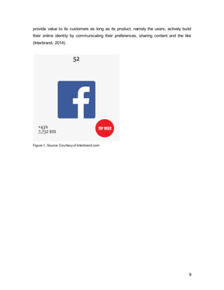 9
1.1.2. PESTLE Analysis
Source Description Implication O/T Importance
Polito-Legal  Privacy of Users and
User Generated
Content
 Competition
Commission might
hinder planned
acquisitions
 People more reluctant to use
social media, or switch to
media which only share with
a close circle of family/friends
such as Snapchat
 The government might
intervene and tighten privacy
regulations, or hinder a
merger from happening to
protect user data
**
Economical  Developing markets
and increased
connection to the
internet provide
opportunities
 Economic Downturn
draws to Social
Media advertising for
reduced cost
 Focus on developing markets
with little competition to have
first mover advantage
 The Economic downturn could
portray an opportunity, as
firms are looking for more
cost-effective ways to
advertise
**
Social  Preference of Mobile
Usage of Social
Media
 Younger Generation
less likely to
participate in over
sharing
 Marketing Savvy
Consumers
 Millennials still eager to
use social platforms
 Imperative to find a mobile
advertising strategy to
monetize that revenue
stream
 To avoid loss of young users,
features must be adjusted to
their preferences or other
social media acquired to gain
youth market share
 Promoting transparency and
listen to user’s concerns
 Advertise relevant topics in
context to Millennials to
increase engagement
***
Technologic
al  Ad blocking technology  Embed adverts into newsfeed
to avoid being ignored
**
 