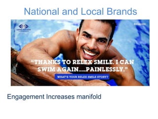 National and Local Brands 
Engagement Increases manifold 
 