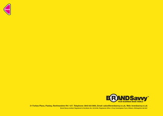 Brand Savvy Brochure