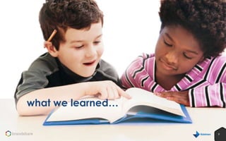 what we learned…
9
9

 