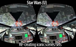 Star Wars (U) 
Re-creating iconic scenes/sets 
 