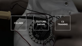 CS LABS
CULTURE
SAFARI
CS
TRAINING
 