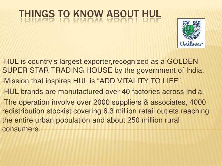 Brands Of Hul