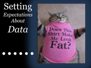 Setting
Expectations
About
Data
......
 