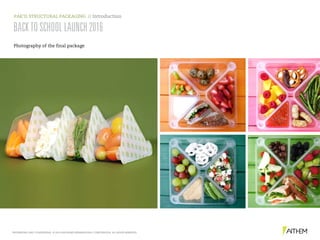 PROPRIETARY AND CONFIDENTIAL. © 2016 MATTHEWS INTERNATIONAL CORPORATION. ALL RIGHTS RESERVED.
PAK’D STRUCTURAL PACKAGING // Introduction
Photography of the final package
BACKTOSCHOOLLAUNCH2016
 