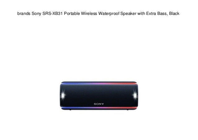 srs xb31 waterproof