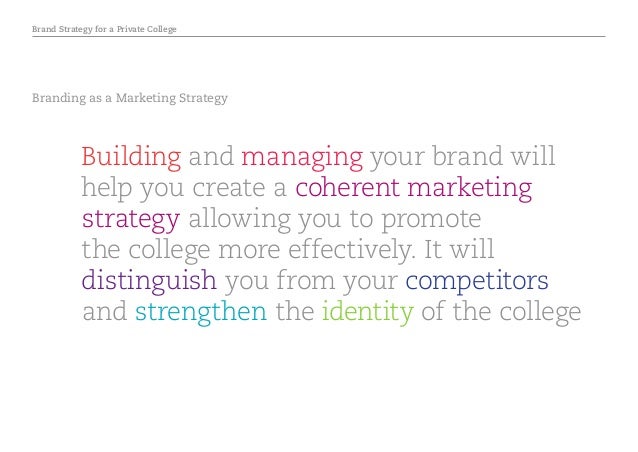 Marketing strategy for private university