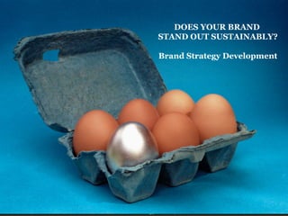 PLAN VAN AANPAK DOES YOUR BRAND  STAND OUT SUSTAINABLY? Brand Strategy Development 