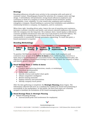 Brand strategy plan template bacg