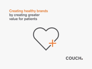 Creating healthy brands
by creating greater
value for patients
 
