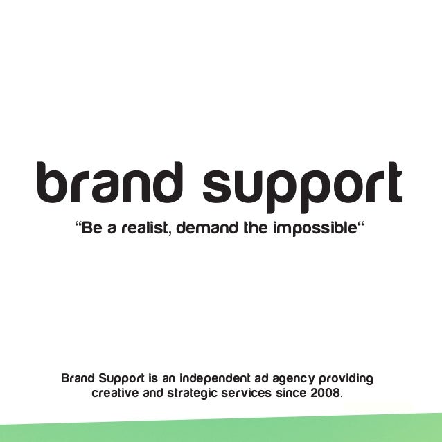 Brand Support brochure