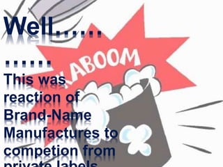 Well……
……
This was
reaction of
Brand-Name
Manufactures to
competion from
 
