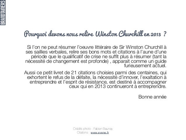 Brandtainers Presente 21 Citations De Winston Churchill A Destinati