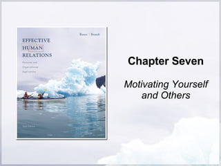 Chapter Seven Motivating Yourself and Others 
