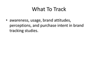 Brand tracking studies | PPTX