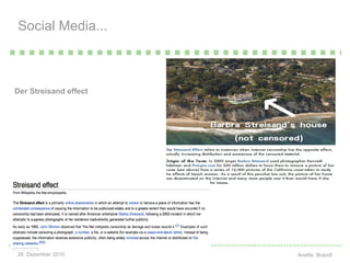 Social Media... Der Streisand effect 