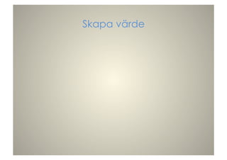 Skapa värde
 