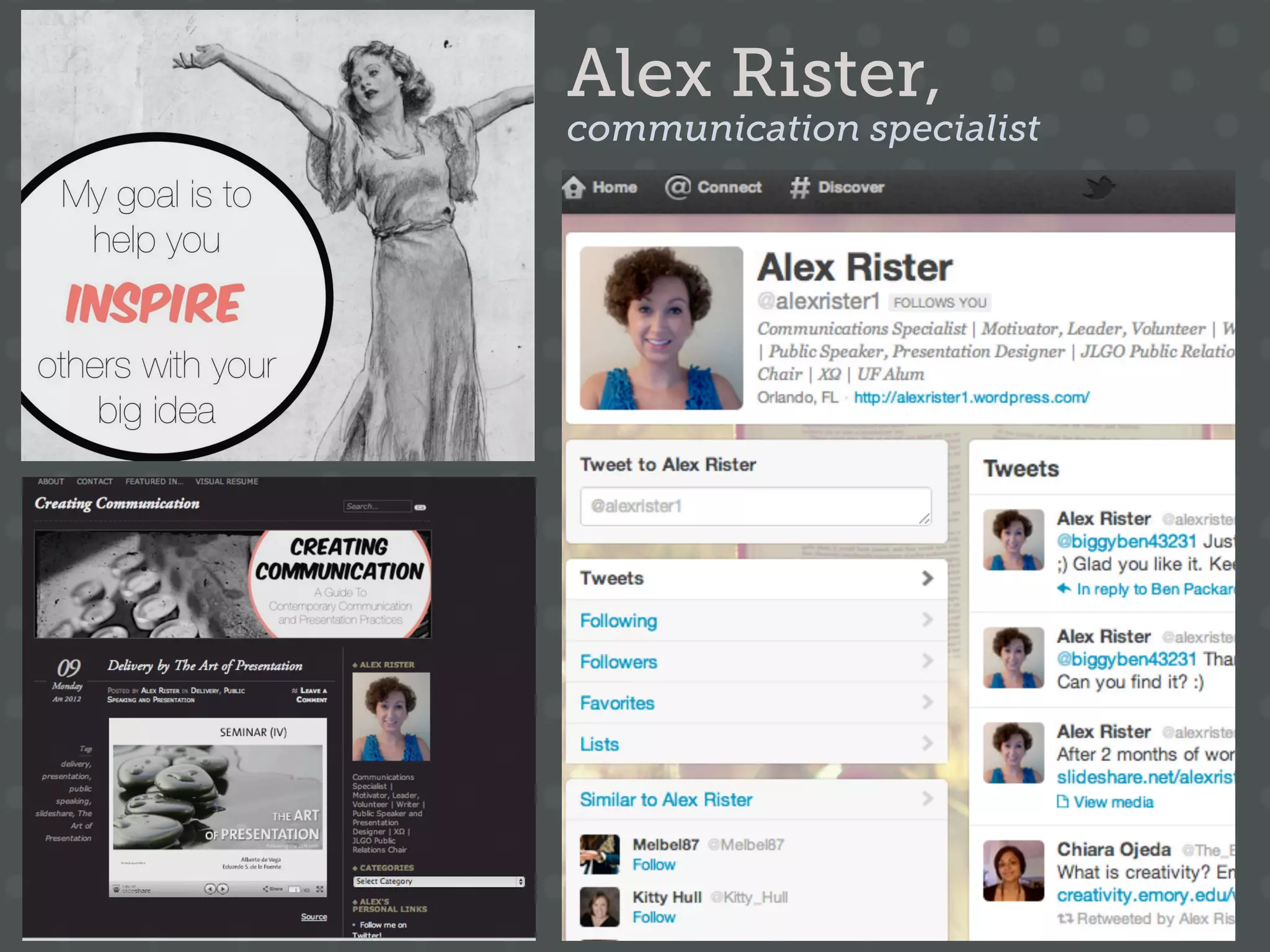Alex Rister,
communication specialist
 