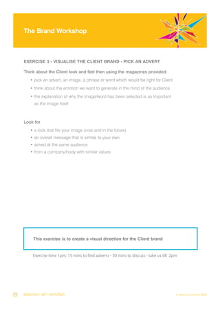 Brand Workshop Outline