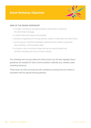 Brand Workshop Outline