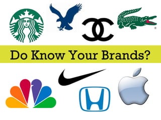Do Know Your Brands?
 