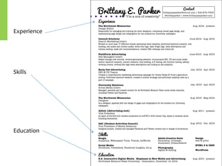 Education
Experience
Skills
 