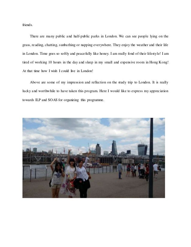 Essay about my trip to london
