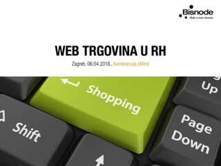 Branimir Kovačić: Pregled internet kupovine u Hrvatskoj u 2015, temeljeno na WTG istraživanju