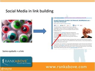 Social Media in link building




Some eyeballs = a link




@neyne
 