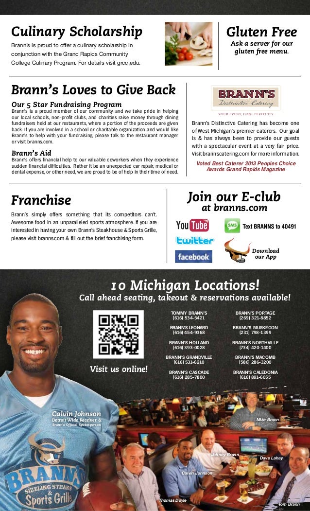 branns full menu new for february 2013 tommy brann flyer sent out this week