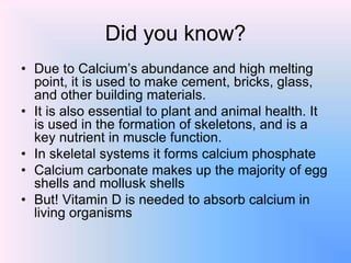Calcium (Aaron Branstutter) | PPTX