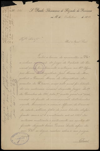 Nota da Junta de Classificação de escravos de SP - 1887