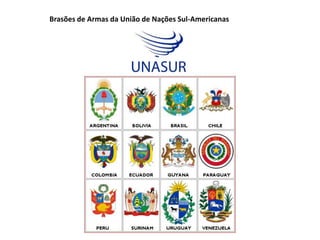 Brasões de Armas da União de Nações Sul-Americanas
 