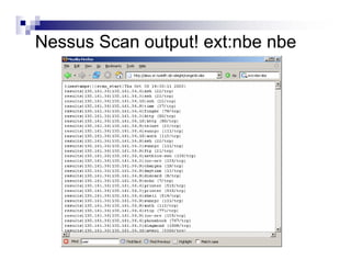 Nessus Scan output! ext:nbe nbe
 