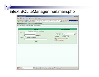 intext:SQLiteManager inurl:main.php
 