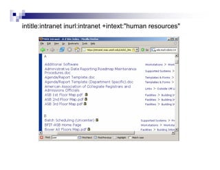 intitle:intranet inurl:intranet +intext:"human resources"
 